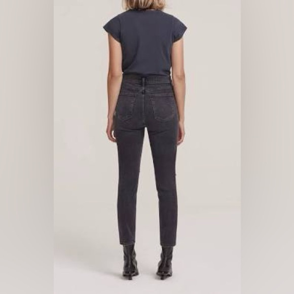 Agolde Nico High Rise Skinny Jeans in Cassette - Picture 4 of 16